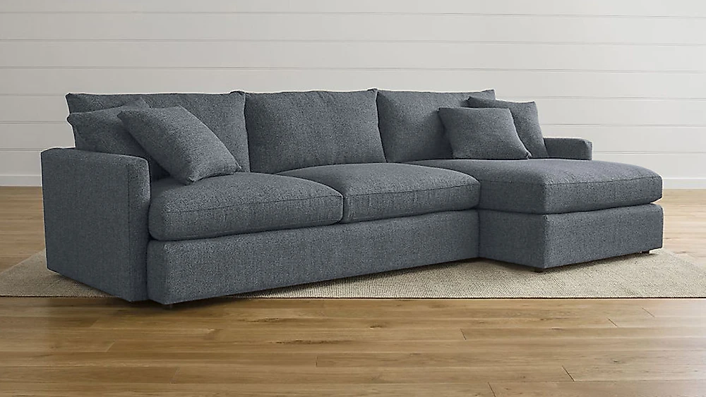 Угловой диван для ежедневного сна Стелф с оттоманкой Дизайн 1