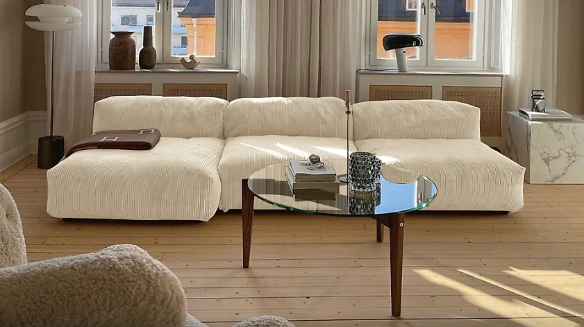 Угловой диван с креслом Фиджи-7 Беж
