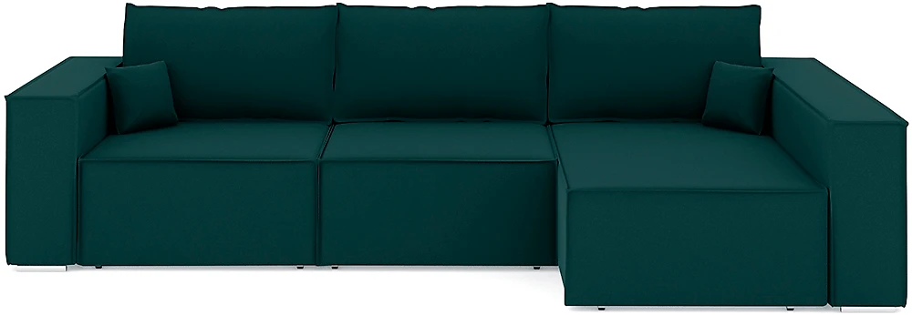 Угловой диван изумрудный Фостер Лофт Дизайн 11