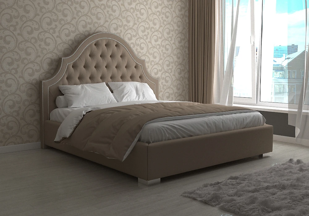 классическая кровать Маракеш с каретной стяжкой