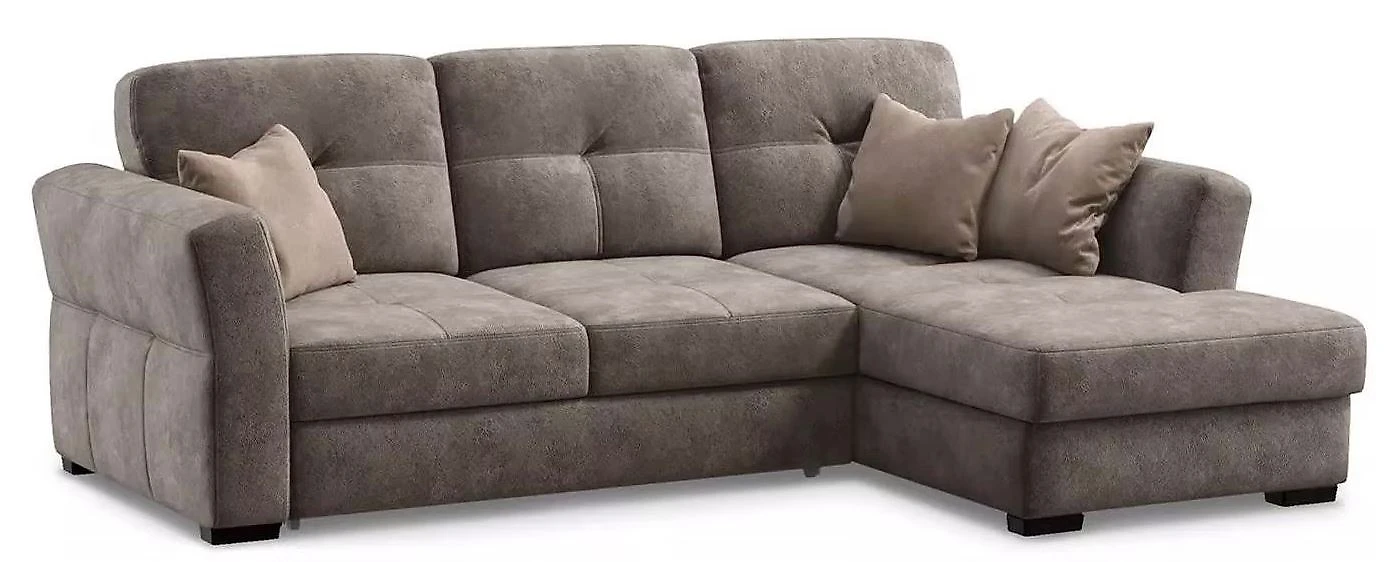 Угловой диван с ящиком для белья Манхэттен Дарк