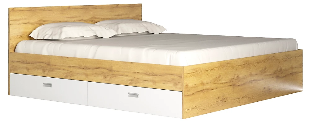 кровать двуспальная с ящиками Виктория-1-180 Дизайн-1
